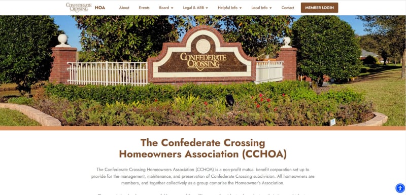 Confederate Crossing HOA